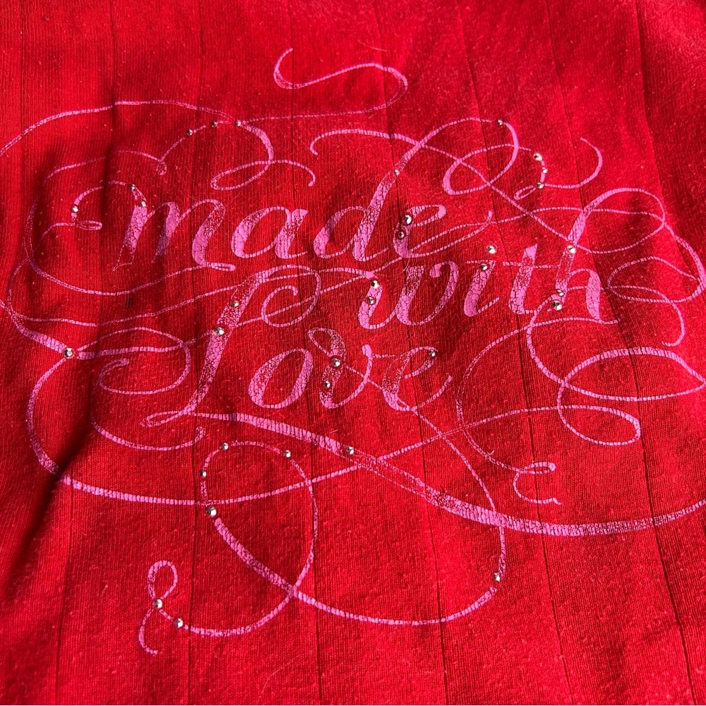 PINK Victoria's Secret Red Lace‎ Trim Top - Picture 3 of 7